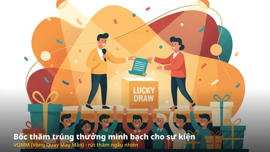 Bốc thăm trúng thưởng minh bạch cho sự kiện công ty bằng VQMM