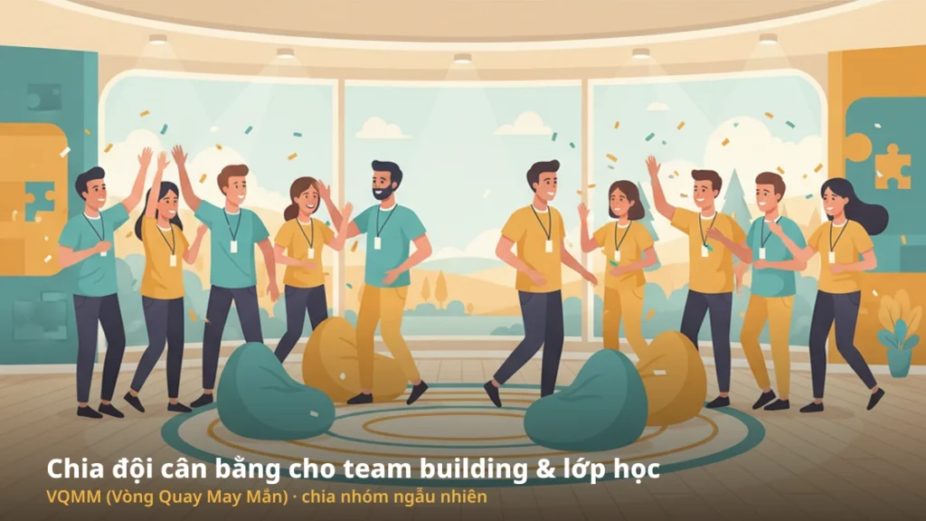 Chia đội cân bằng ngẫu nhiên cho team building và lớp học bằng VQMM